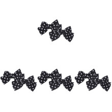 4Paren Zwarte Bow Schoenclips Stoffen Versiering Pumps En