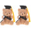 2Pièces Ours Mini Peluche Noir Décor Bouquet Maison 1
