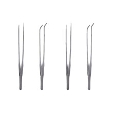 4Pièces Pinces Longues En Acier Inoxydable Argentées Pour Aquarium