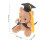 2Pièces Ours Mini Peluche Noir Décor Bouquet Maison 8