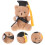 2Pièces Ours Mini Peluche Noir Décor Bouquet Maison 9
