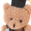 2Pièces Ours Mini Peluche Noir Décor Bouquet Maison 10