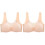 2St Comfortabele Beige Frontsluiting , Naadloos En Beugel 1