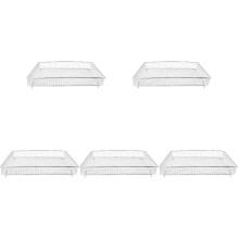 5Pièces Panier Pour Friteuse Sans Adhérence Argenté Résistant Durable