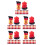100Pièces Petits Extincteurs Miniatures Rouge Décor Maison Polyvalent 4