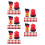 100Pièces Petits Extincteurs Miniatures Rouge Décor Maison Polyvalent 5