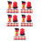 100Pièces Petits Extincteurs Miniatures Rouge Décor Maison Polyvalent 6