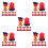 100Pièces Petits Extincteurs Miniatures Rouge Décor Maison Polyvalent 8