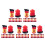 100Pièces Petits Extincteurs Miniatures Rouge Décor Maison Polyvalent 9