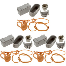 3Sets Mini Farmspielzeug Set Mit Sattel Tränke Bunt Zubehör