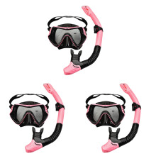 3Ensembles Masques Natation Avec Tuyaux Silicone Ergonomiques