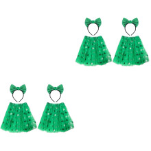 2Ensembles Ensemble St Patrick Enfants Vert Jupe Et Hearess