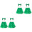 2Ensembles Ensemble St Patrick Enfants Vert Jupe Et Hearess 1