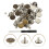 12Ensembles Accessoires Taille Alliage Durables Boutons Jeans Variés 10
