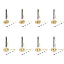 8Pièces Instrument De Guérison Temple Bouddhiste Argenté Portable
