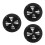 3Pièces Cache Ventilation Rv Rond Noir En PP Pour Plafond Et Chauffage 8