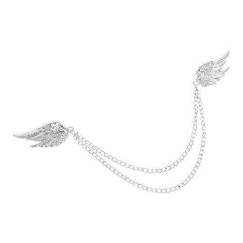 4Pièces Broches Argentées En De Zinc Pour 1