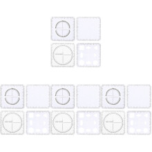 4Sets Portable Transparent Geometric Drafting Rulers for School Use