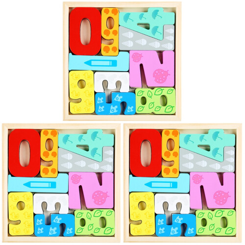 3Pièces Puzzle Enfant Durable Pour Jeu Éducatif