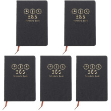 5Pièces -Notes Planner 2022-2023 Noir Portable Pour Plan