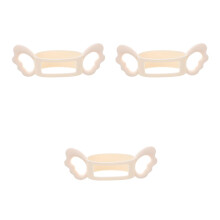 3Pièces Poignées En Silicone Blanches Pour Bébé Multifonction