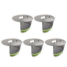 5Pièces Visière Cou Casque Gris Protection Solaire Extérieur