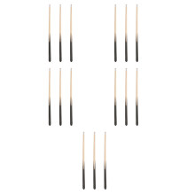 15Pcs Portable Hardwood Mini Pool Cue Sticks Child-Friendly Design