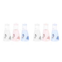 6Pcs Standing Hamster Water Bottle Holders Leakproof PP Metal for Pets