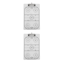 2Pcs White Dry Erase Tactical Coaching Boards for Competition Use