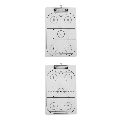 2Pcs White Dry Erase Tactical Coaching Boards for Competition Use