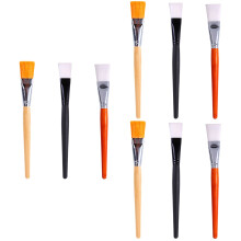 9Pcs DIY Mask Applicator Brushes Assorted Colors Gentle Skin Treatment