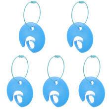 5Pcs Durable Blue Pe Flying Disc Clamps Convenient Outdoor Disc Holder