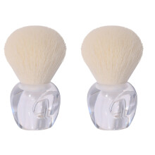 2St Fluffy Make-Up Kwasten Transparant Voor Blush Poeder En Foundation