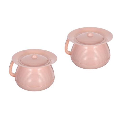 2St Plastic Urinepot Roze Met Unisex En