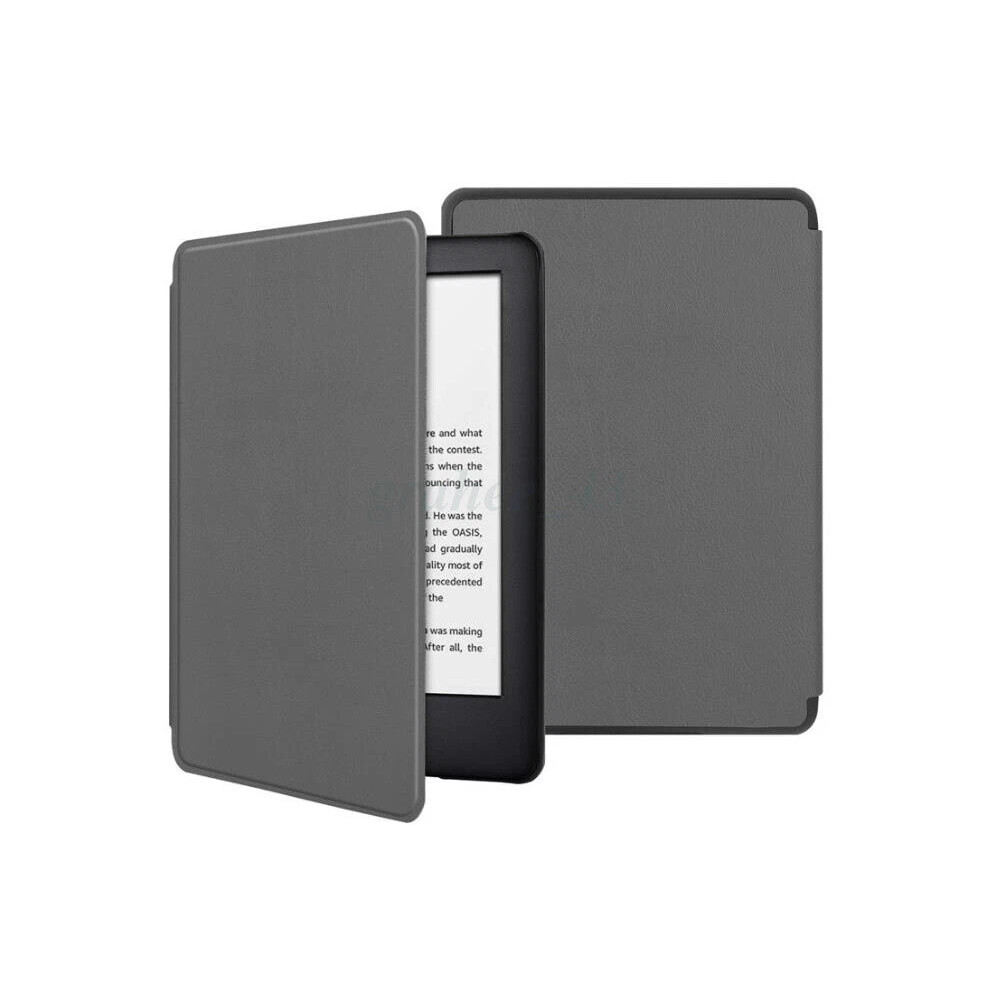 (, For Kobo Clara Hd 2018 6") For Kobo Clara Hd 2018 6" Tablet Smart Case Leather Flip Cover Shell Book Gray 4069369393921