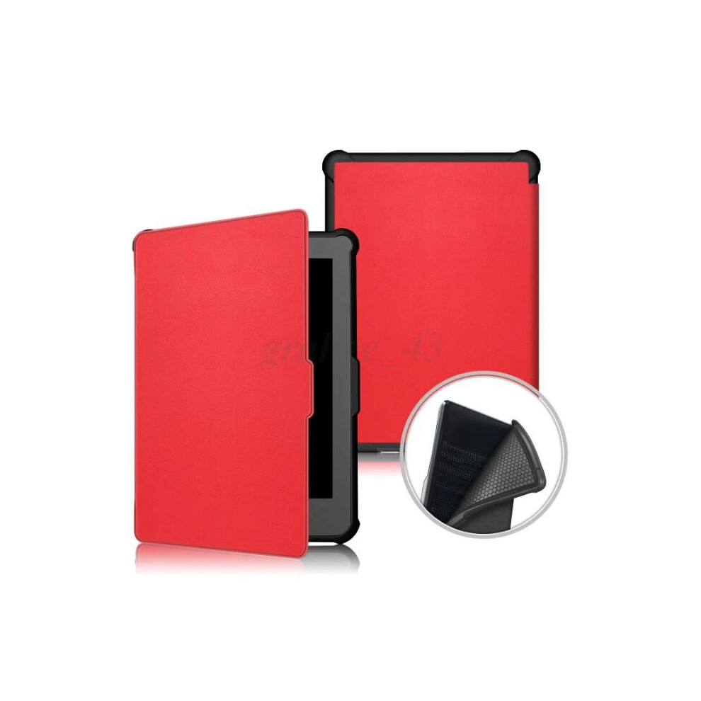 (, For Kobo Clara Hd 2018 6") For Kobo Clara Hd 2018 6" Tablet Smart Case Leather Flip Cover Shell Book Red 4069369394010