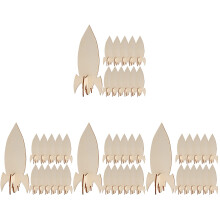 4Sets Handgeschilderde Raketten Voor Kinderdecoratie DIY
