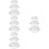 12Pièces Flacons Crème Transparent Compact Usage Voyage Et Stockage 6
