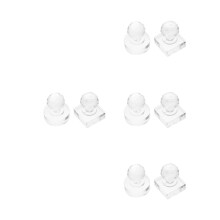 8Stk Kunststoff Lidschatten Stamper Rund & Transparent Makeup