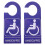 2Pièces Plaque Handicap PVC Pour , Installation Simple 1