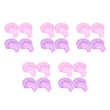 20Pièces Bols Spa PP Antidérapants Pour Ongles Colorés