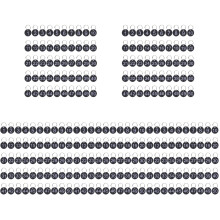 250Ensembles Étiquettes Numériques Noir Anneaux