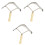 3Pièces Chevaux Bétail Bois Durable D'usage 3