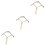 3Pièces Chevaux Bétail Bois Durable D'usage 5