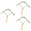 3Pièces Chevaux Bétail Bois Durable D'usage 6