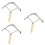 3Pièces Chevaux Bétail Bois Durable D'usage 7