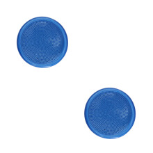 2Pcs Blue Wobble Disc Cushion for Core Workout and Ergonomic Seating