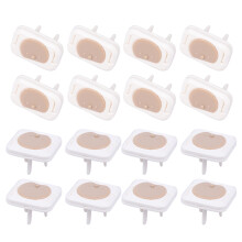 48Pcs Socket Covers Brown Baby Proof Power Outlet Protection Durable
