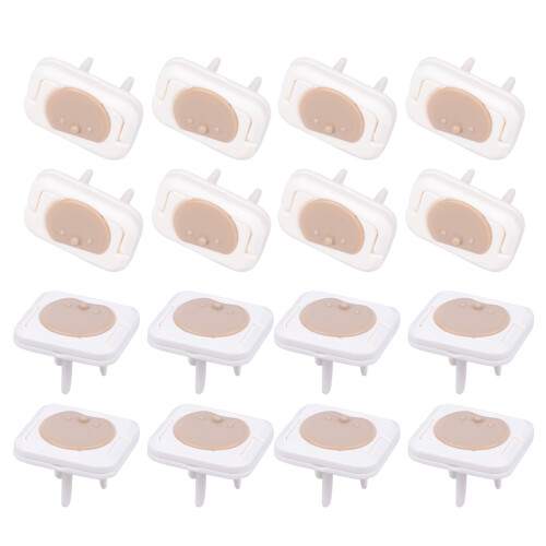 48Pcs Socket Covers Brown Baby Proof Power Outlet Protection Durable