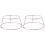 2Pièces Grille Gâteau Rond Acier Rose Ventilé Robuste 1